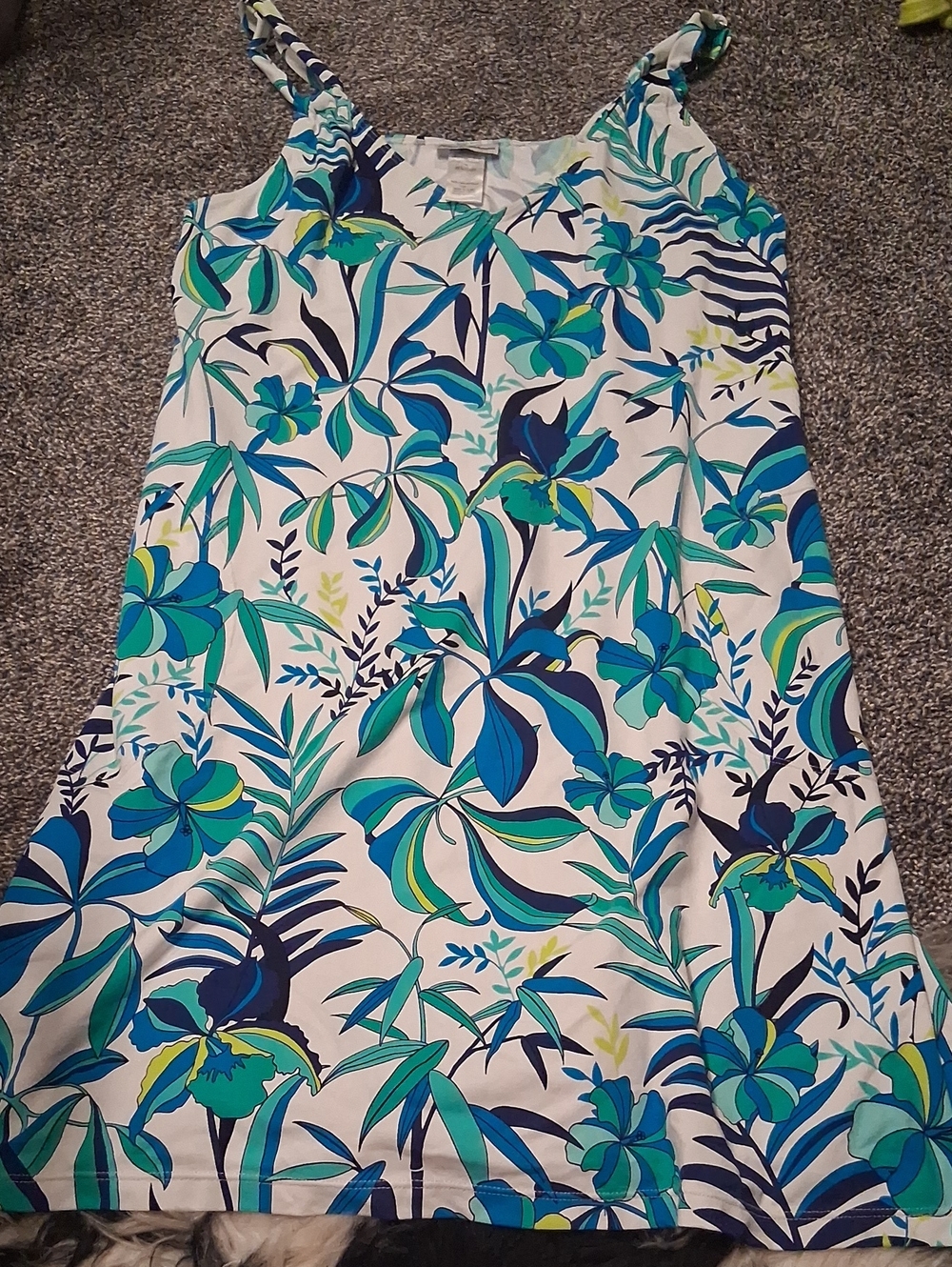 Tommy Bahama Blue, Teal & White Tropical Women's Swim Coverup